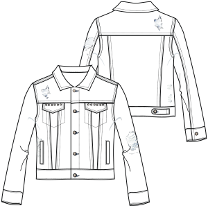 Fashion sewing patterns for Jean jacket 7040